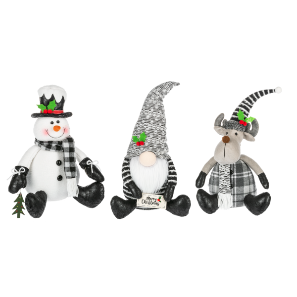 Holiday Plaid Figurine
