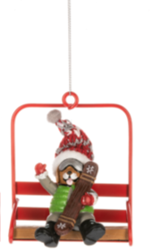 Ski Lodge Gnome Ornaments