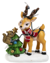 Light Up Reindeer Figurine