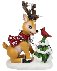 Light Up Reindeer Figurine