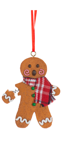 Bitten Gingerbread Cookie Ornaments