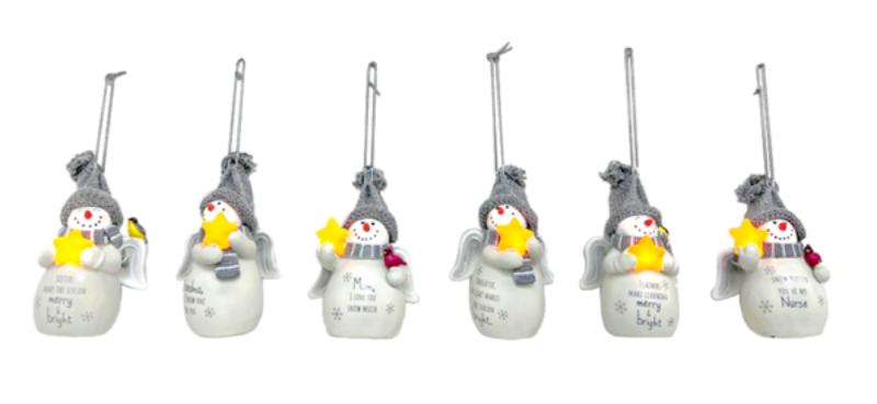 Light Up Snowman Ornament