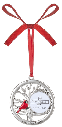 Memorial Cardinal Photo Ornament