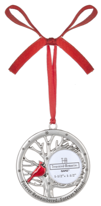 Memorial Cardinal Photo Ornament