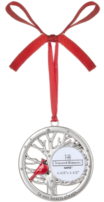 Memorial Cardinal Photo Ornament