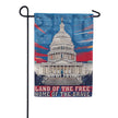 Land of the Free Home of the Brave Garden Flag