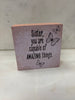 Wooden block talk