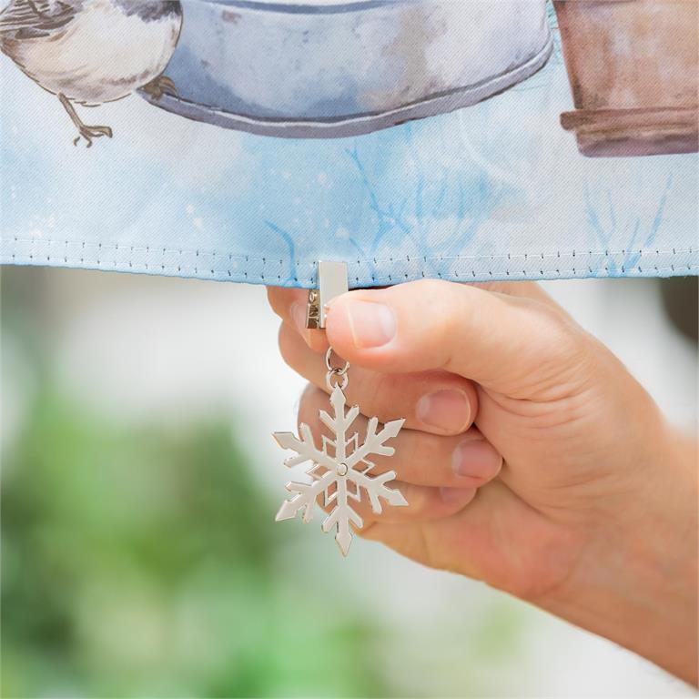 Christmas Garden Flag Metal Clip
