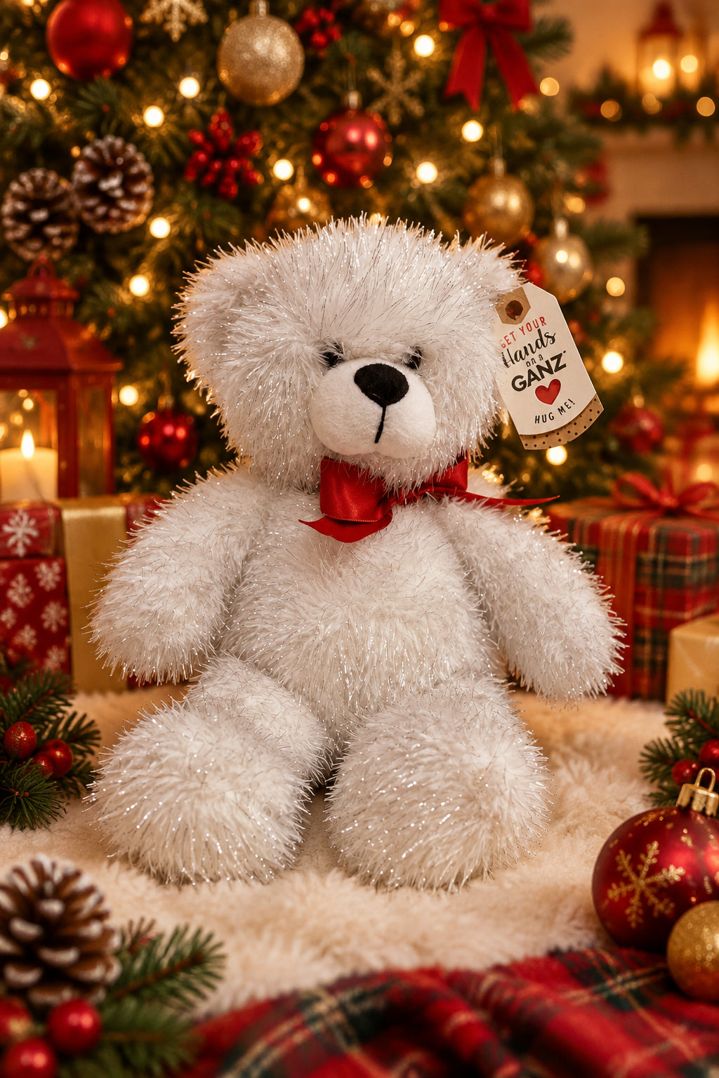 Shimmer Christmas Teddy Bear