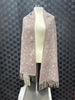Starry extra-large scarf with fringe