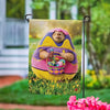Groundhog Easter Garden Flag