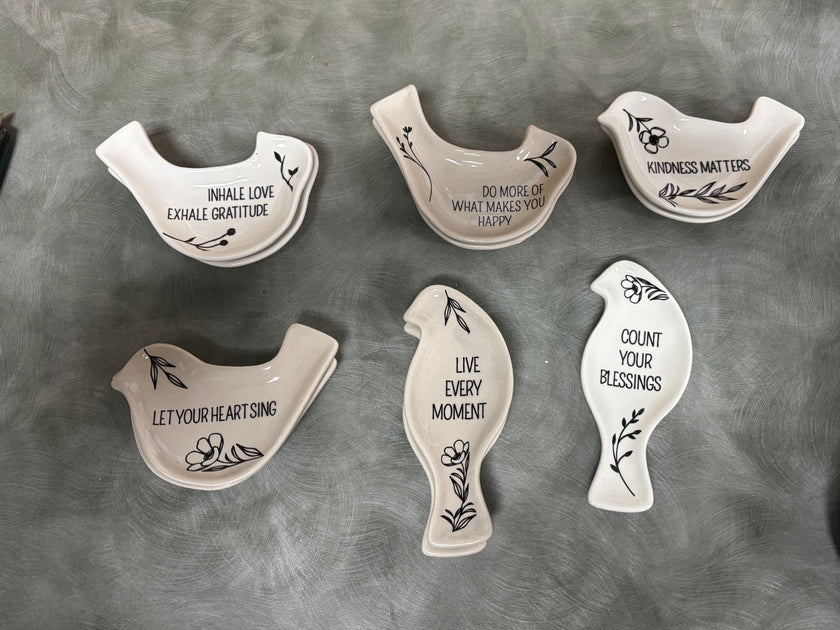 Ceramic Bird Trinket Dish