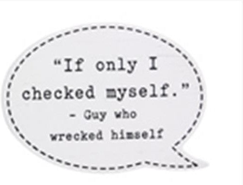 Wooden comical thought bubble plaques