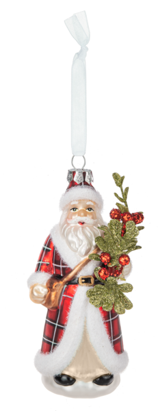 Vintage Glass St. Nicholas Ornament