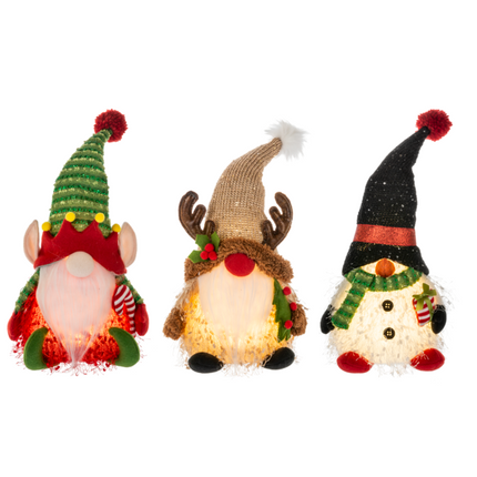 LED Holiday Friend Gnome
