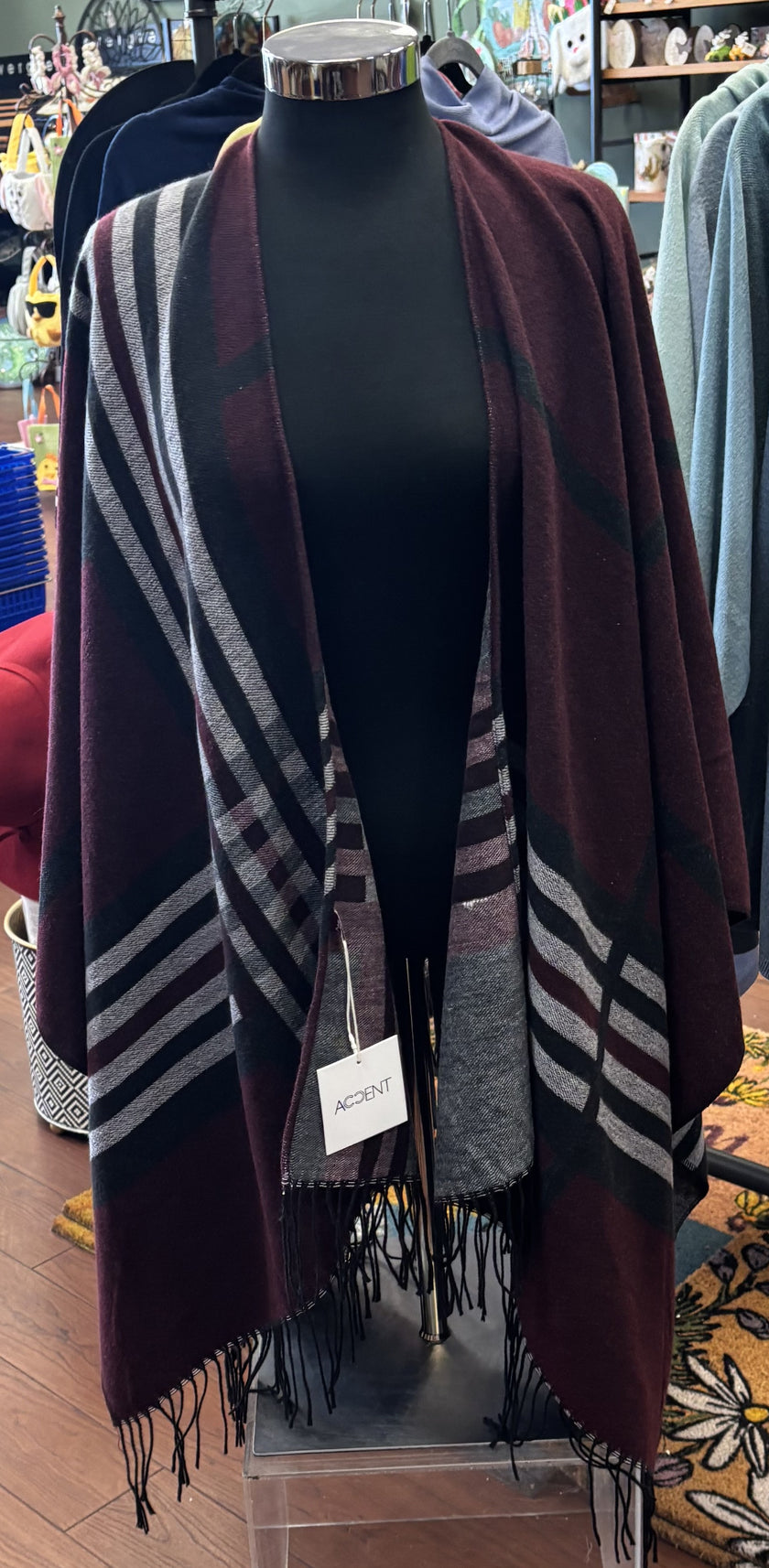 Paola Plaid Wrap