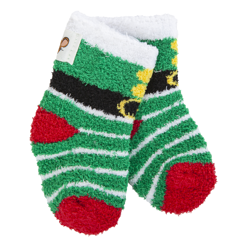 Holiday Snug Infant Cozy Crew Socks-0-12mos