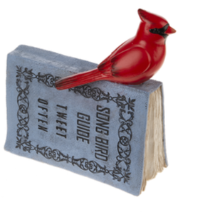 Bird on a Book Figurine
