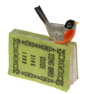 Bird on a Book Figurine set