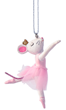 Ballerina Mouse Ornament