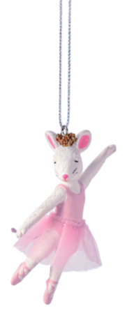 Ballerina Mouse Ornament
