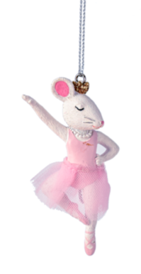 Ballerina Mouse Ornament