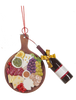 Charcuterie and Wine Bottle Ornament