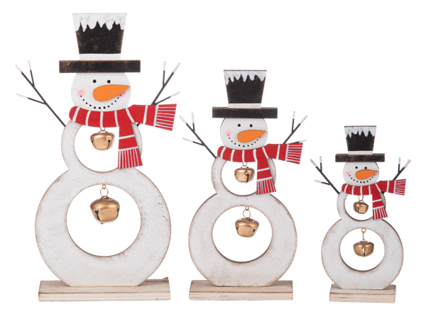 Snowman w/Jingle Bell Figurine