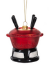 Glass Fondue Pot Ornament