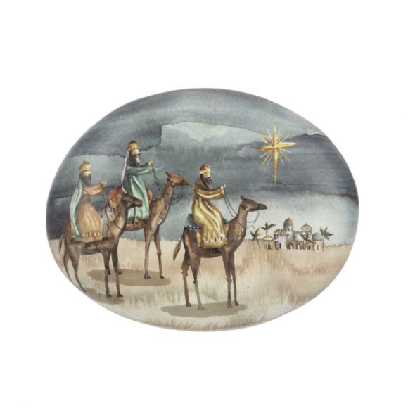 Watercolor Nativity Stones