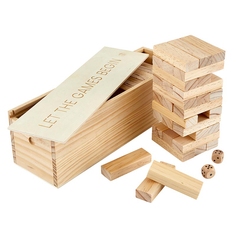 Tumbling Tower Wooden Game