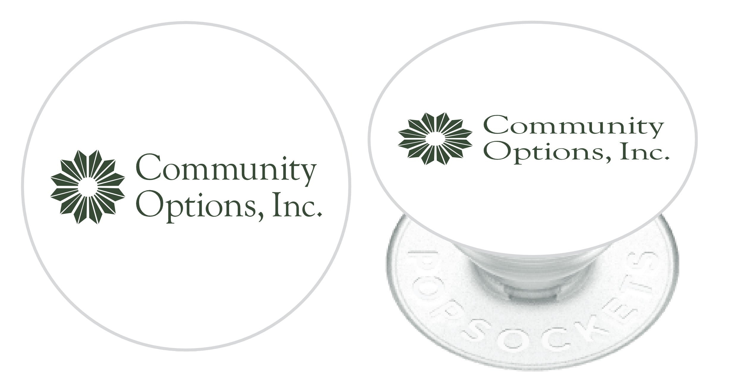 Community Options Logo PopSocket Phone Grip