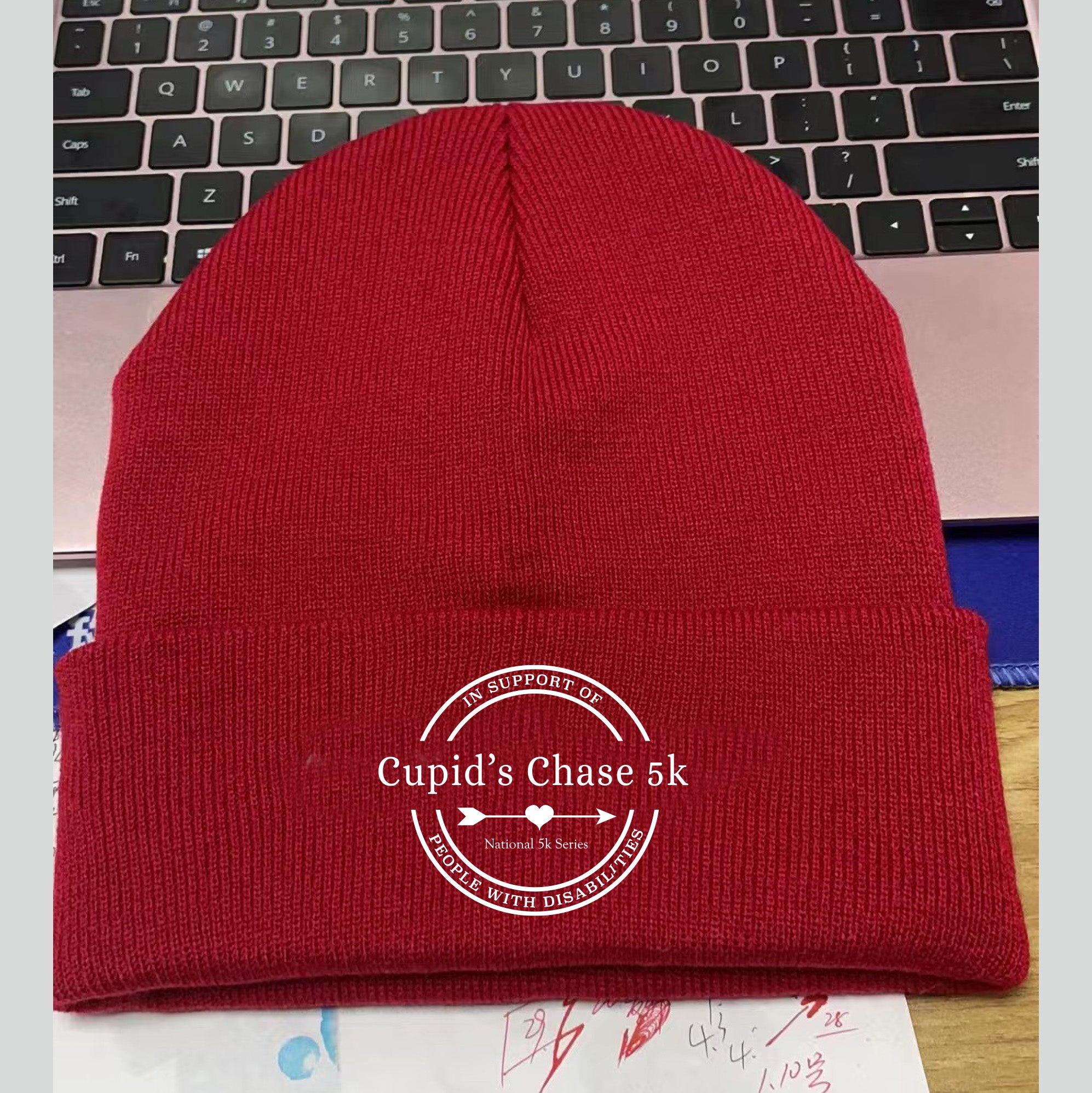 Cupid's Chase Red Knit hat