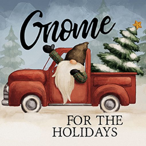 Christmas Gnome Stone Coaster Set-4 pieces