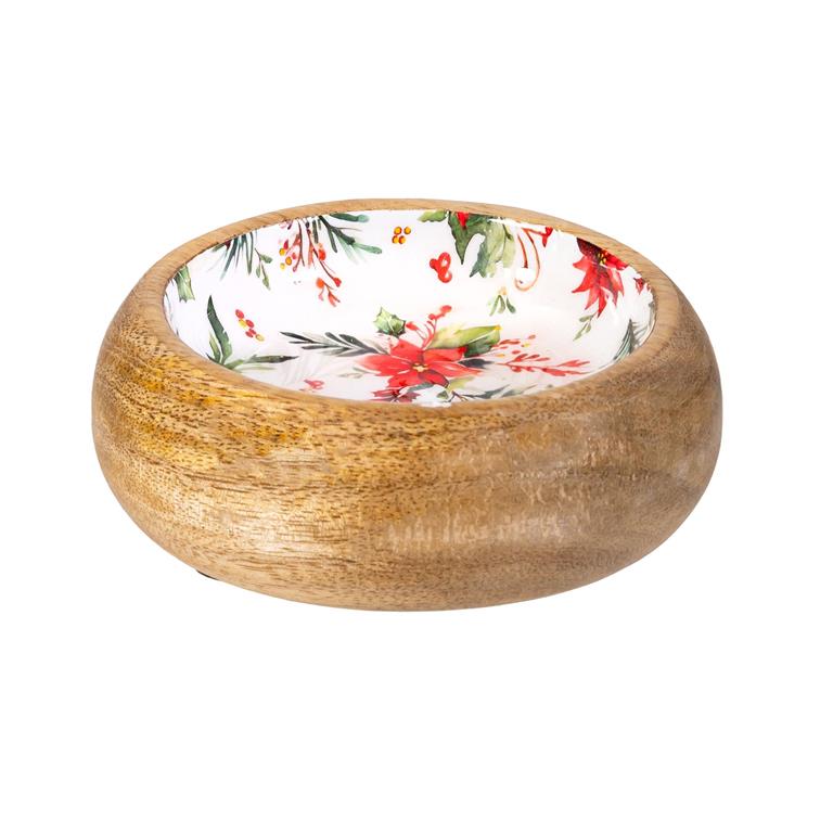 Mango Wood Server with three bowls