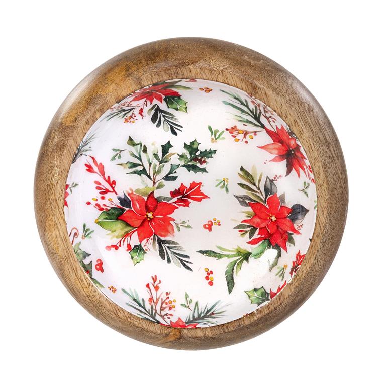 Mango Wood Server with three bowls