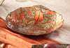 Glass Serving Bowl Leaves, 8.25