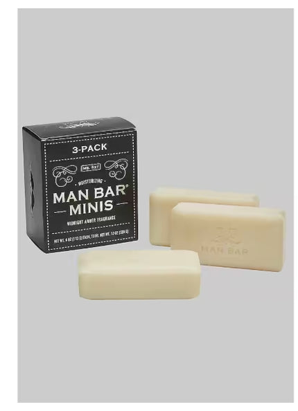 San Francisco Soap Co Man Bar Minis Midnight Amber Fragrance.