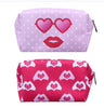Heart makeup bag