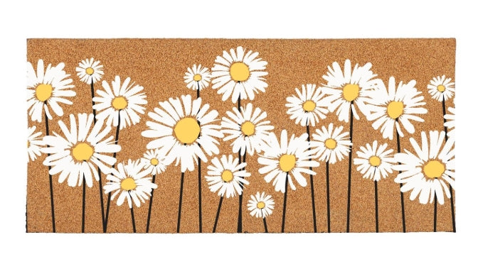 Daisy Scape Flocked Coir Sassafras Switch Mat, 22