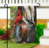 Wagon Wheel Suede Garden Flag