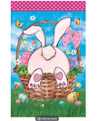 Basket Bunny Easter Garden Flag
