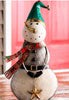 Indoor/Outdoor Vintage Holiday Snowman Metal Christmas Statue