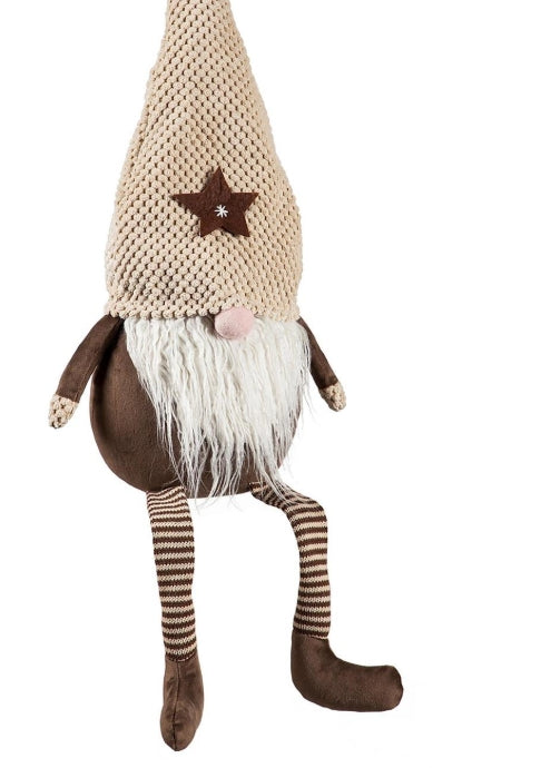 Winter Grove Fabric Gnome with Star Embellished Hat