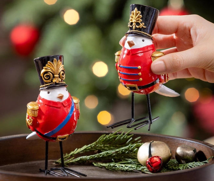 Nutcracker Bird with Metal Feet, 5.5