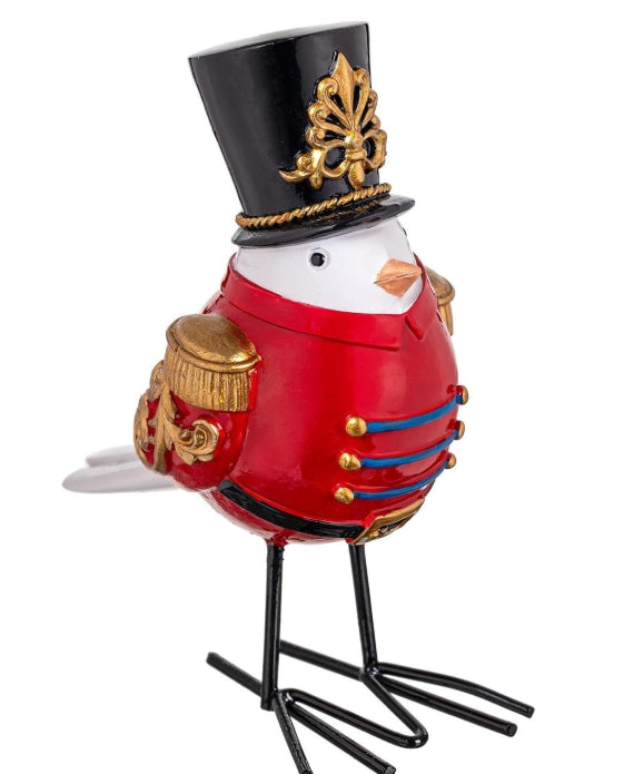 Nutcracker Bird with Metal Feet, 5.5