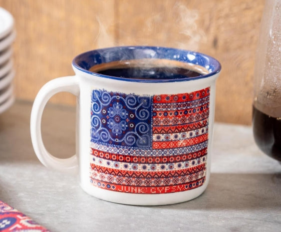 Americana BOHO by JG, Flag Camper Cup, 16oz