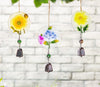 Floral Glass Sun Catcher with Bell