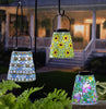 Mosaic Glass Solar Lantern