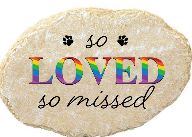 Pet memorial stone